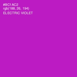 #BC1AC2 - Electric Violet Color Image